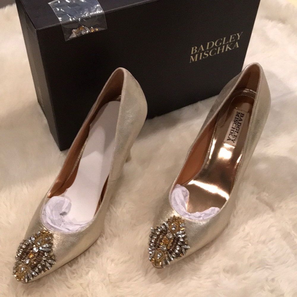 Badgley Mischka Embellished Stilettos